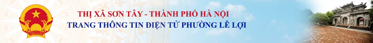 Trang thông tin điện tử phường lê lợi